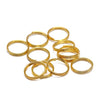 200pcs/lot 5 6 7 8 10 12 14 mm Open Jump Rings Double Loops Gold Color Split Rings Connectors For Jewelry Making